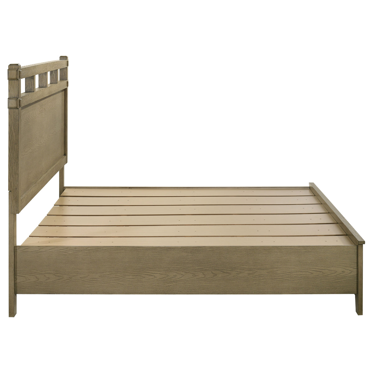 Hazlewood 59-inch Storage Bed Vineyard Oak - Eastern King