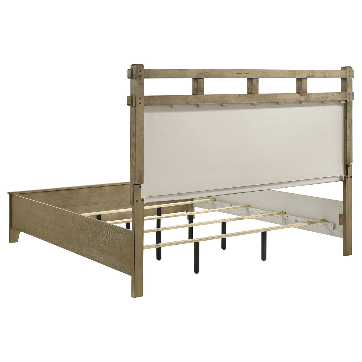 Hazlewood 4-piece Bedroom Set Vineyard Oak with 61-inch Panel Bed - Eastern King