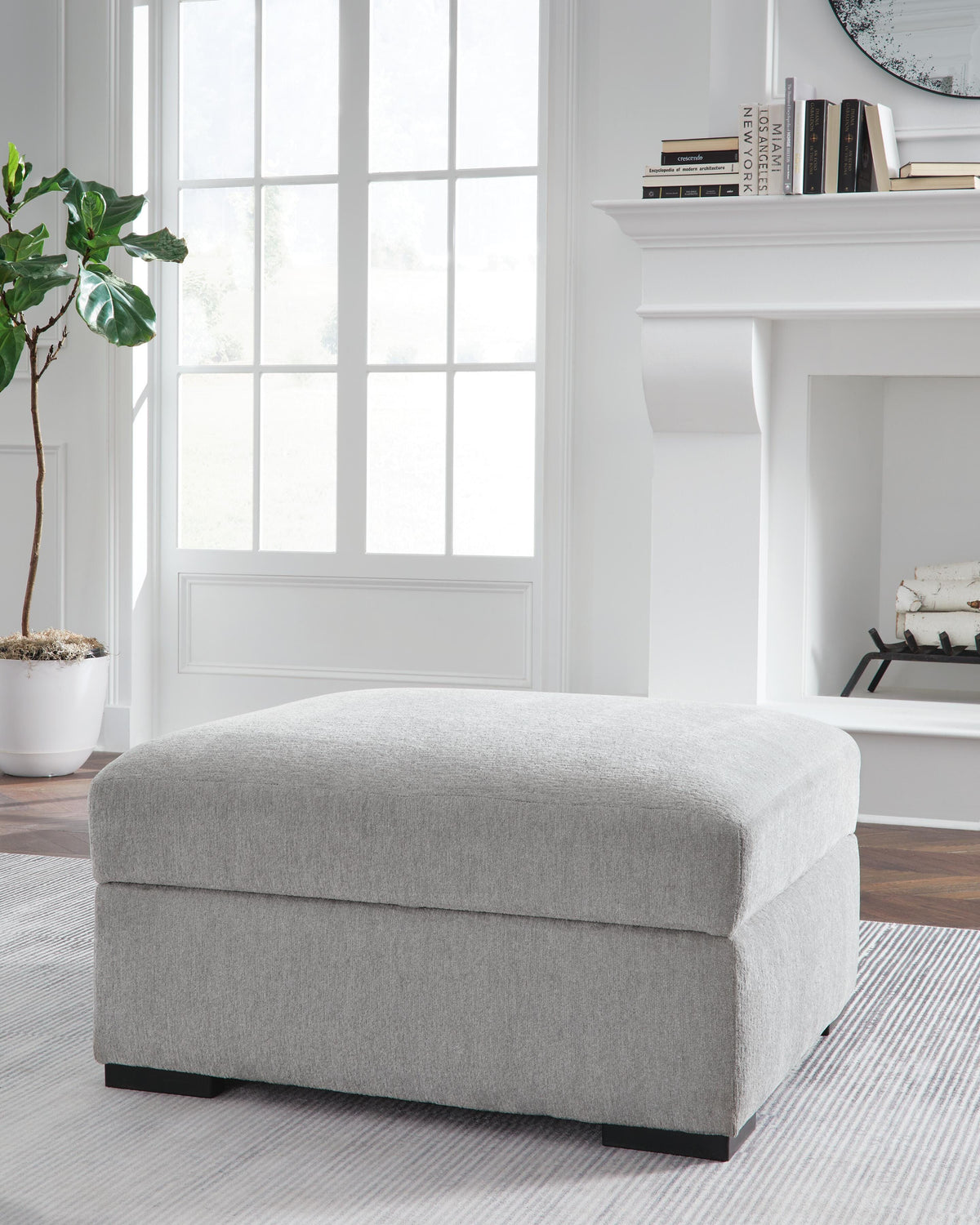 Gabyleigh Ottoman With Storage Next-Gen Nuvella™ Performance Fabric