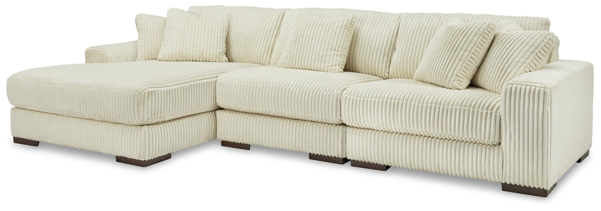 Lindyn 3-Piece Sectional with Chaise Velvet
