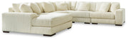 Lindyn 5-Piece Sectional with Chaise Velvet