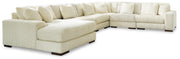 Lindyn 6-Piece Sectional with Chaise Velvet