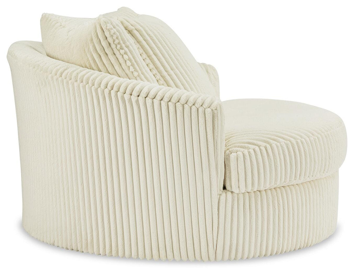 Lindyn Oversized Swivel Accent Chair Velvet