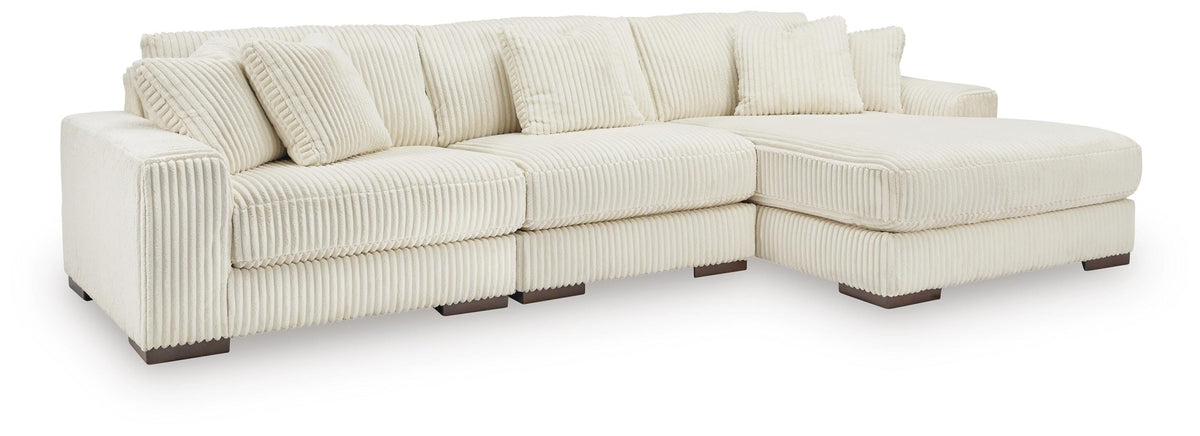 Lindyn 3-Piece Sectional with Chaise Velvet
