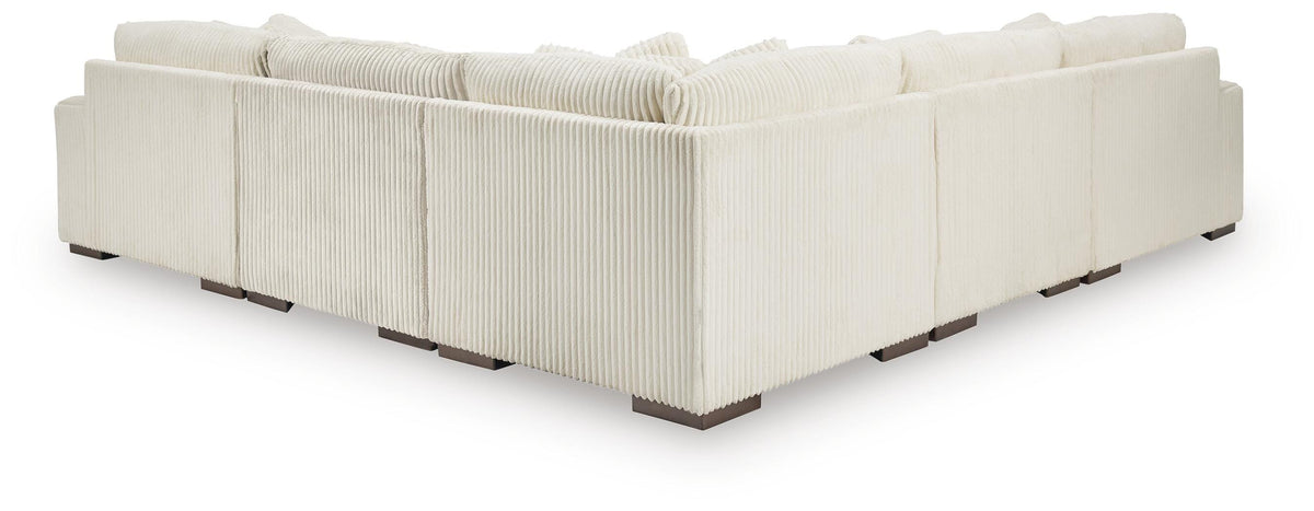 Lindyn 5-Piece Sectional with Chaise Velvet