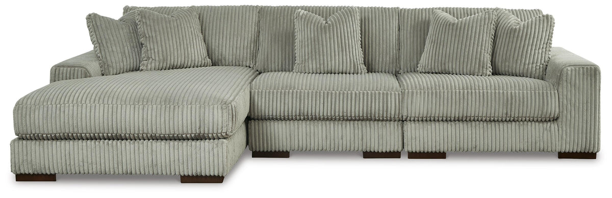 Lindyn 3-Piece Sectional and Oversized Swivel Accent Chair