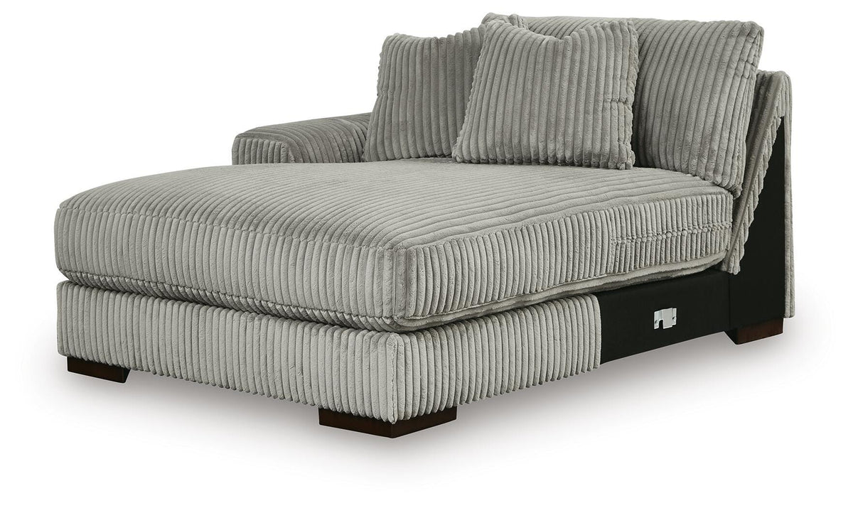 Lindyn 3-Piece Sectional with Double Chaise Velvet