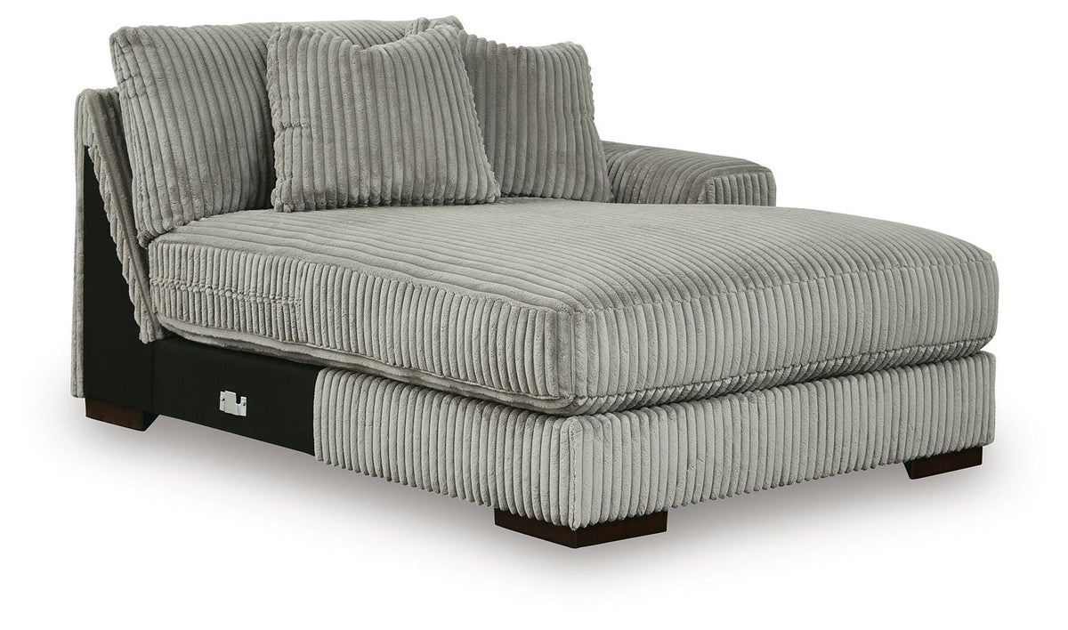 Lindyn 3-Piece Sectional with Double Chaise Velvet