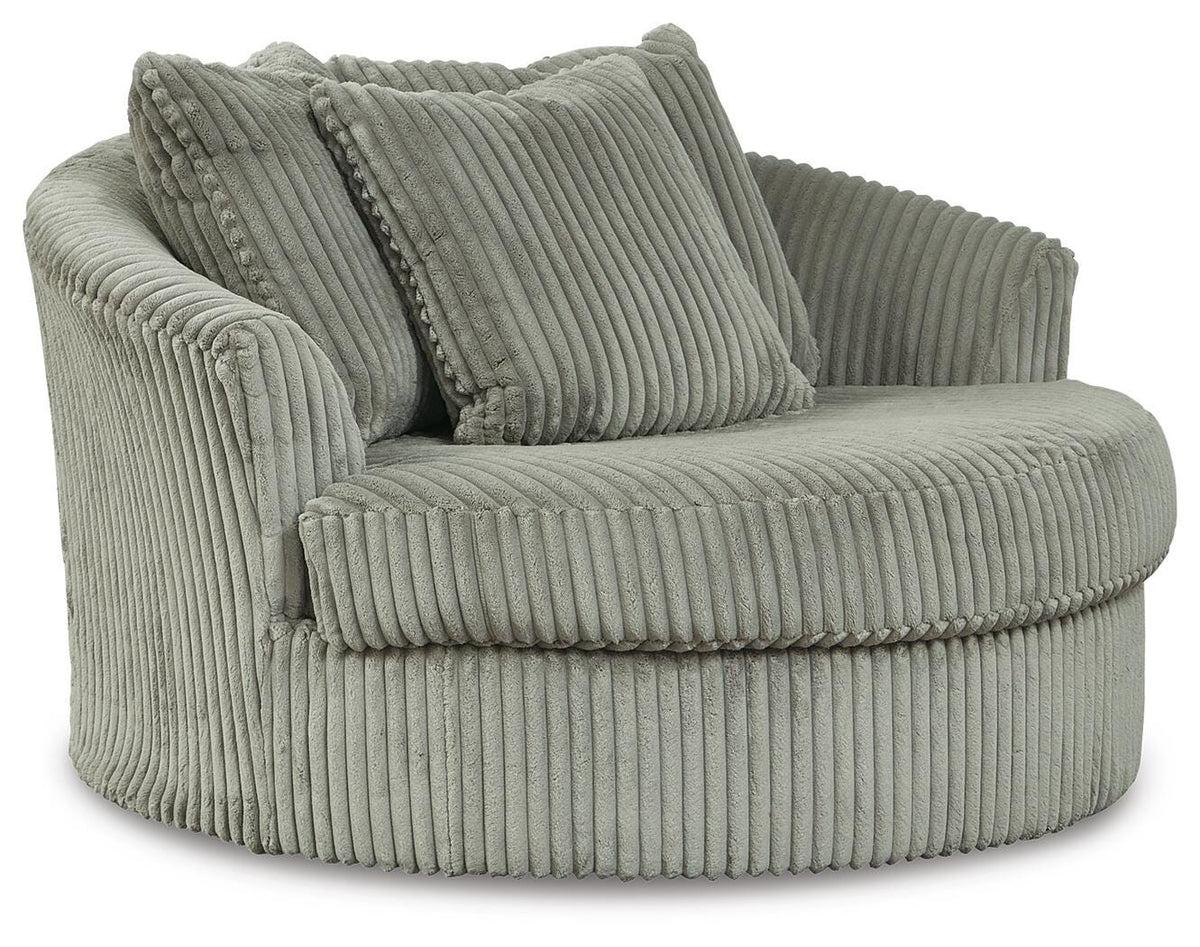 Lindyn Oversized Swivel Accent Chair Velvet