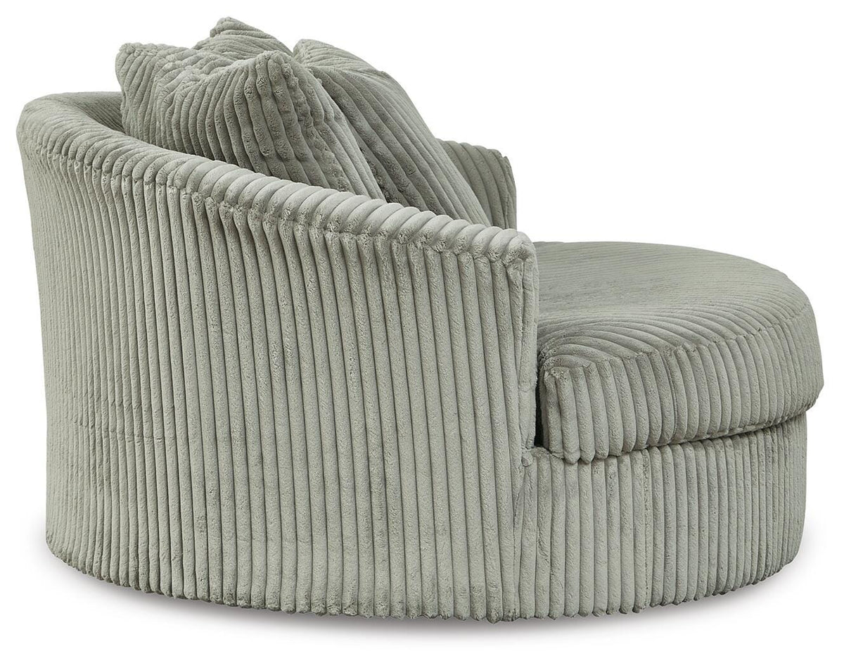 Lindyn Oversized Swivel Accent Chair Velvet