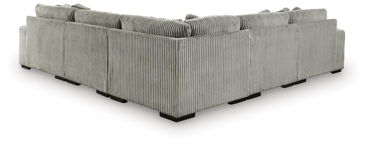 Lindyn 5-Piece Sectional with Chaise Velvet