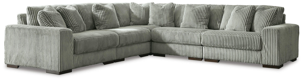 Lindyn 5-Piece Sectional Velvet