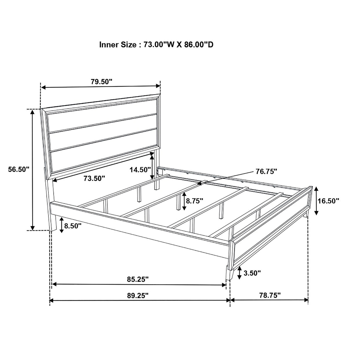 Watson Five-piece Bedroom Set Grey Oak - California King