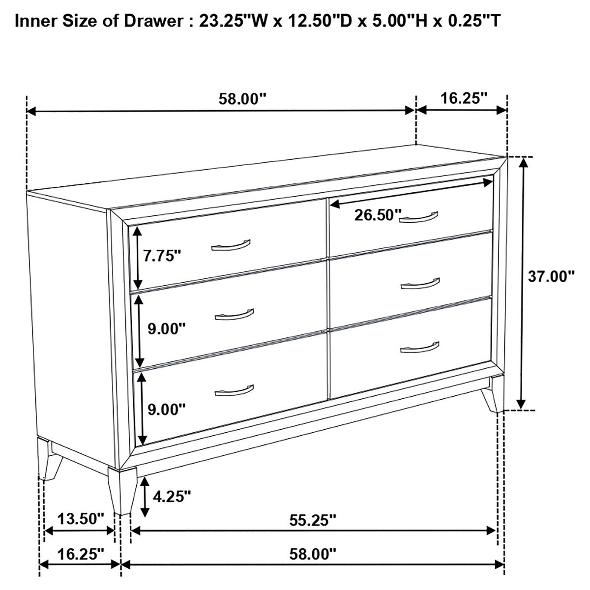 Watson Five-piece Bedroom Set Grey Oak - California King