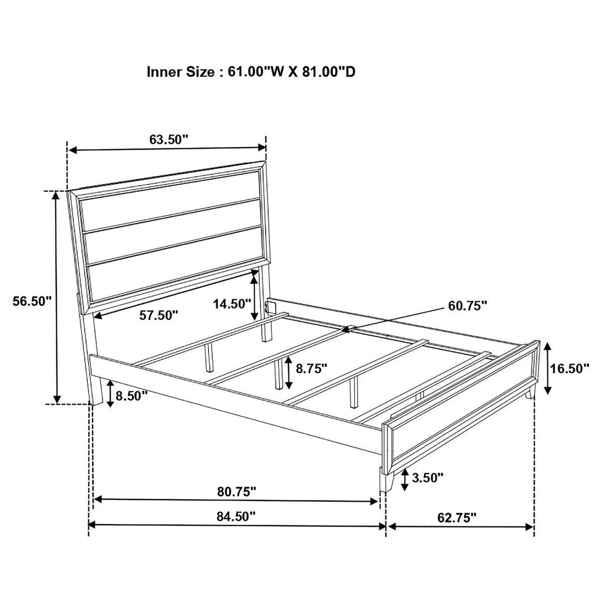 Watson Five-piece Bedroom Set Grey Oak - Queen