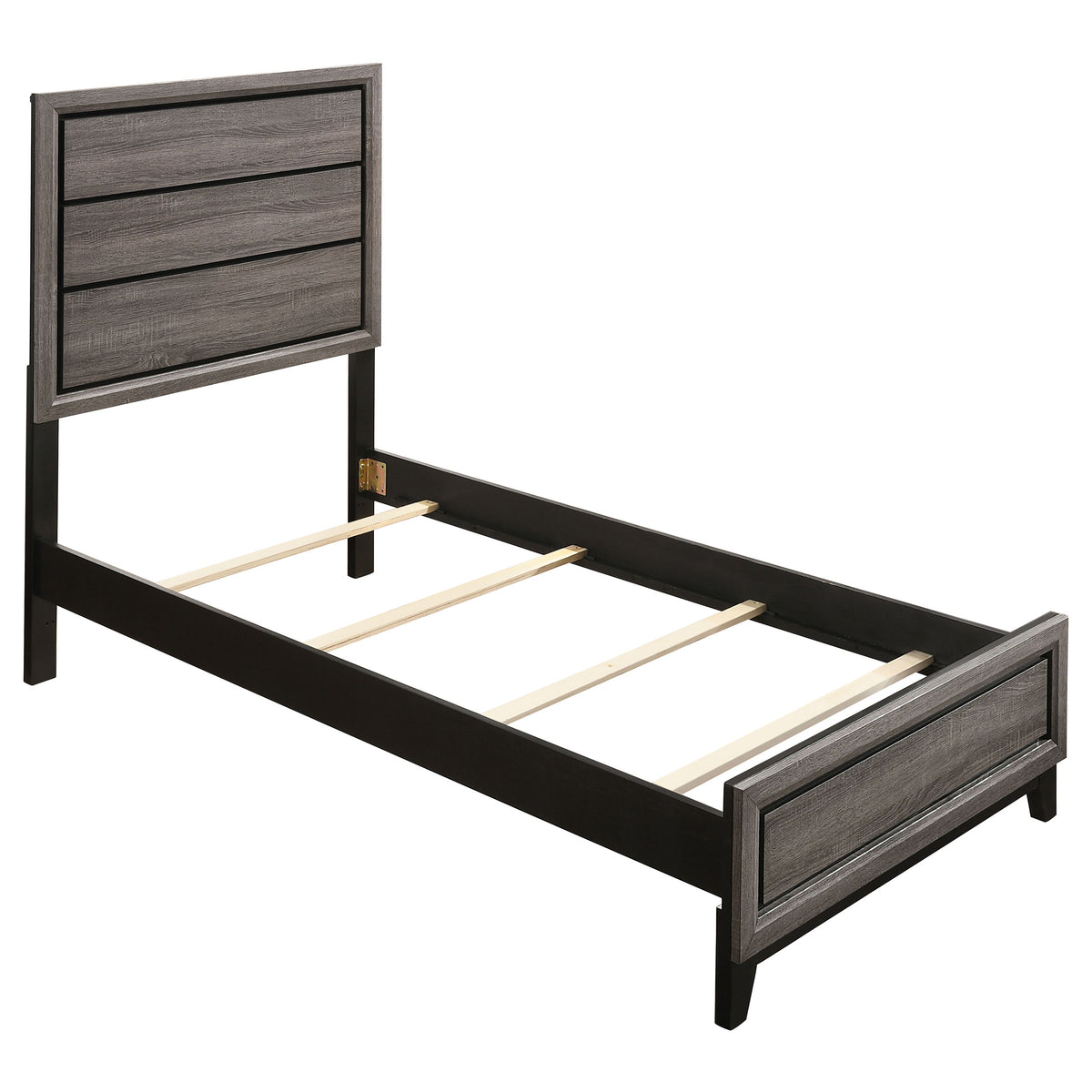 Watson Five-piece Bedroom Set Grey Oak - Twin