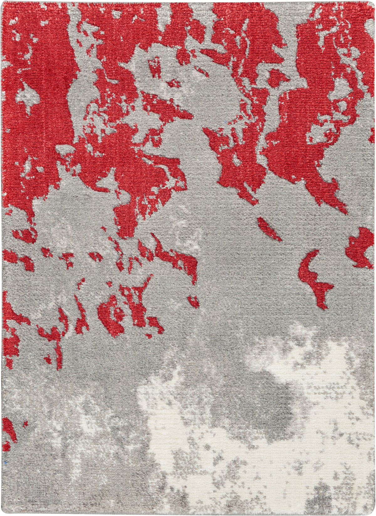 Twilight TWI21 Grey Red Rug - Rectangle