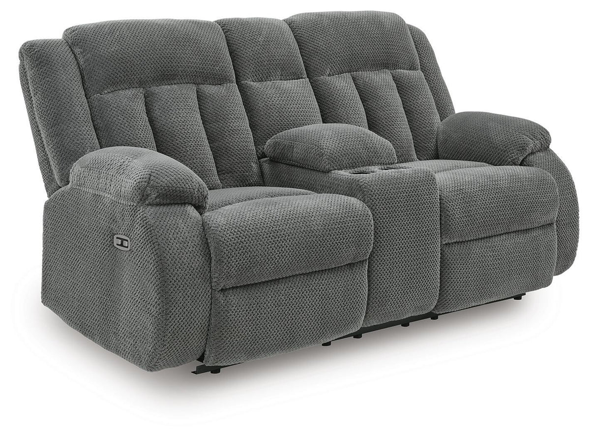 Observation DBL REC PWR Loveseat w/Console Velvet
