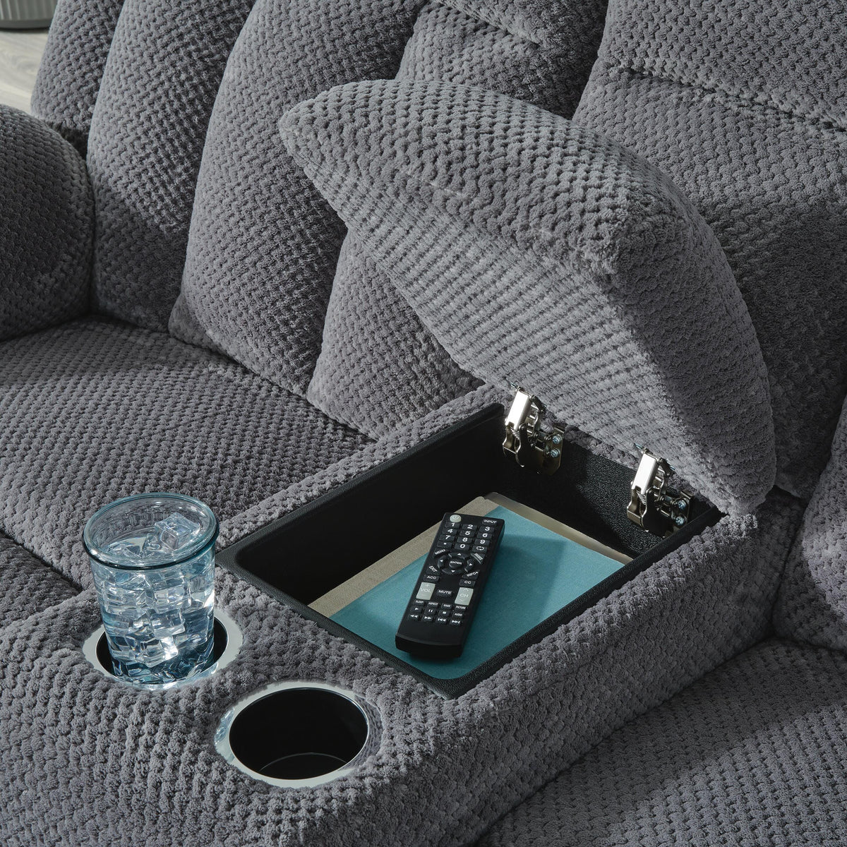 Observation DBL REC PWR Loveseat w/Console Velvet