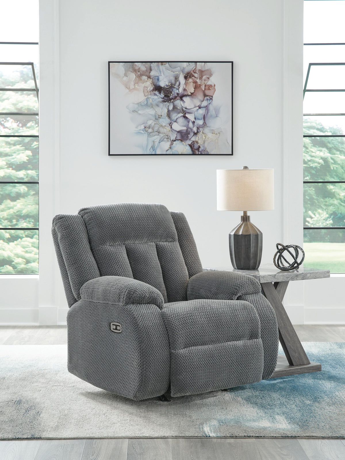 Observation Power Rocker Recliner Velvet