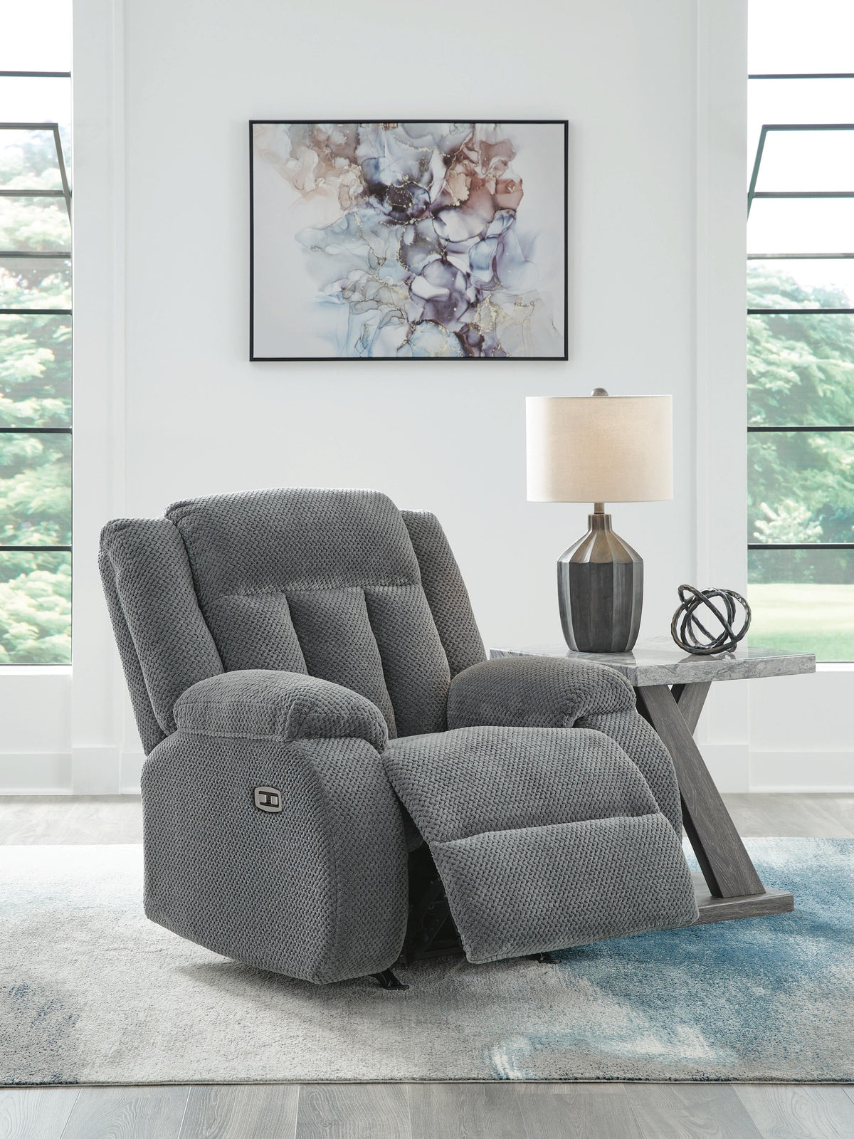 Observation Power Rocker Recliner Velvet