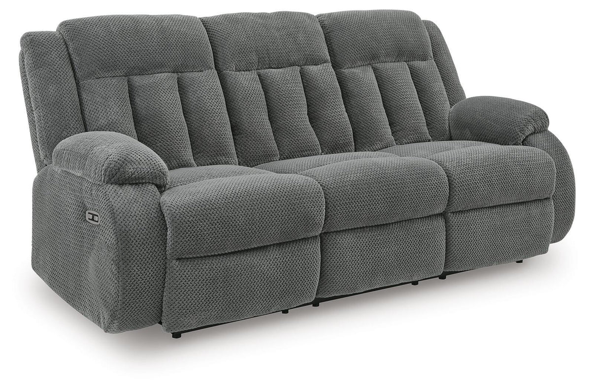 Observation REC PWR Sofa w/Drop Down Table Velvet