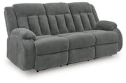 Observation REC PWR Sofa w/Drop Down Table Velvet