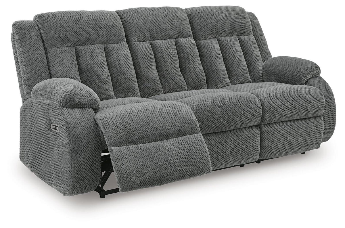 Observation REC PWR Sofa w/Drop Down Table Velvet