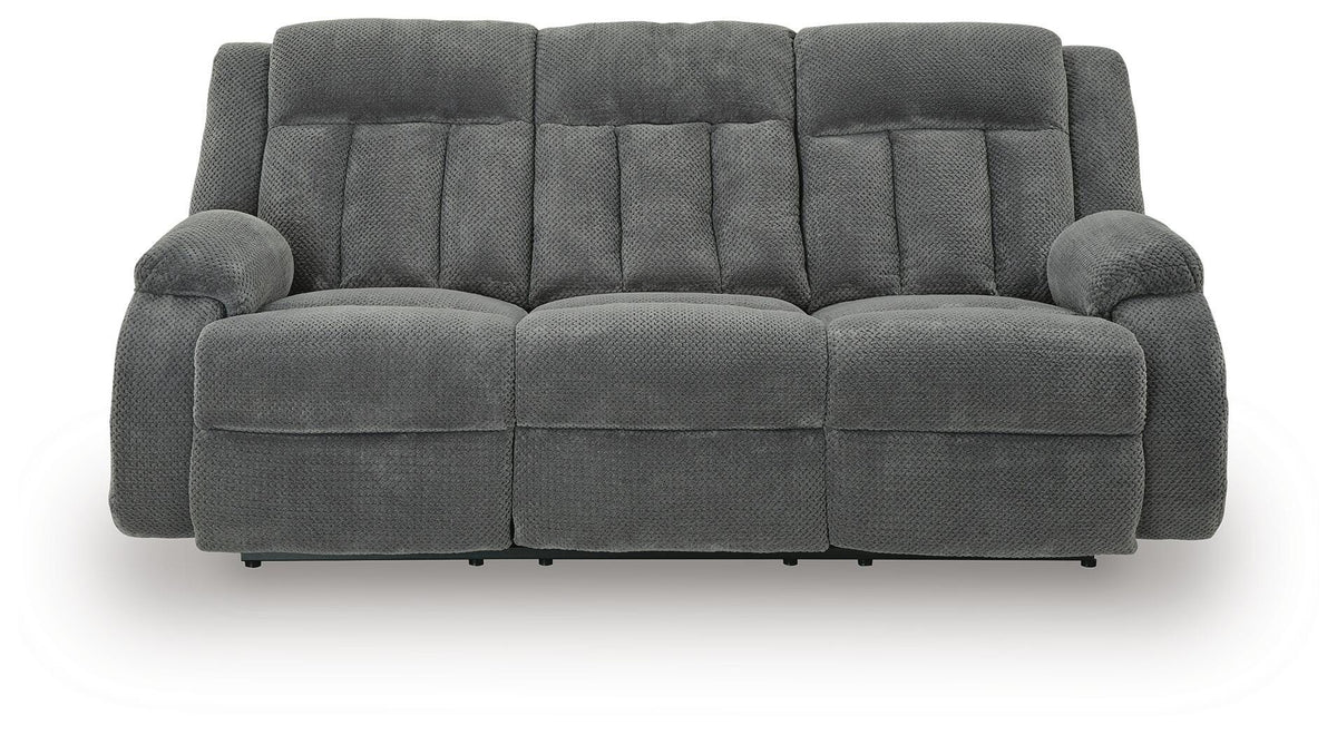 Observation REC PWR Sofa w/Drop Down Table Velvet