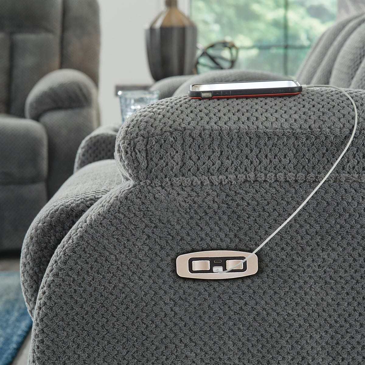 Observation Power Rocker Recliner Velvet
