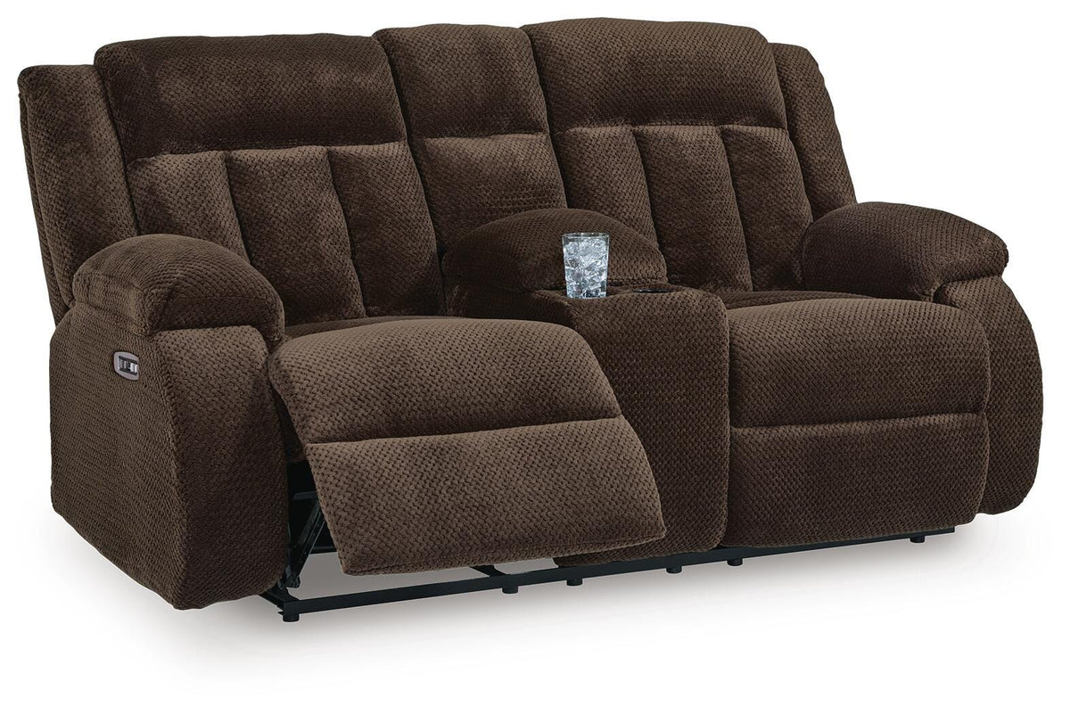 Observation DBL REC PWR Loveseat w/Console Velvet