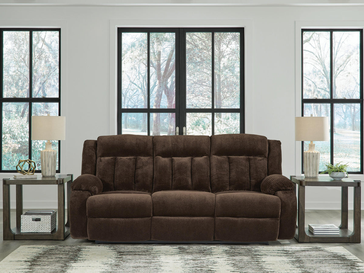 Observation REC PWR Sofa w/Drop Down Table Velvet