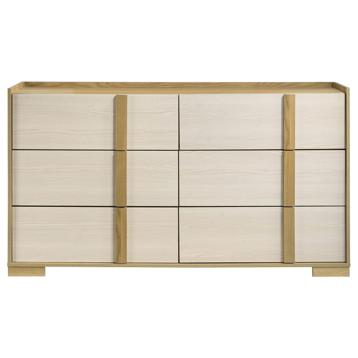 Hyland 6-drawer Dresser Natural - Without Mirror