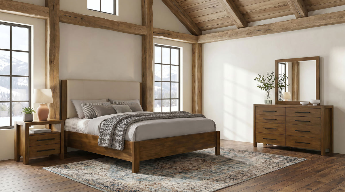 Adderley 4-piece Bedroom Set Warm Brown - Queen