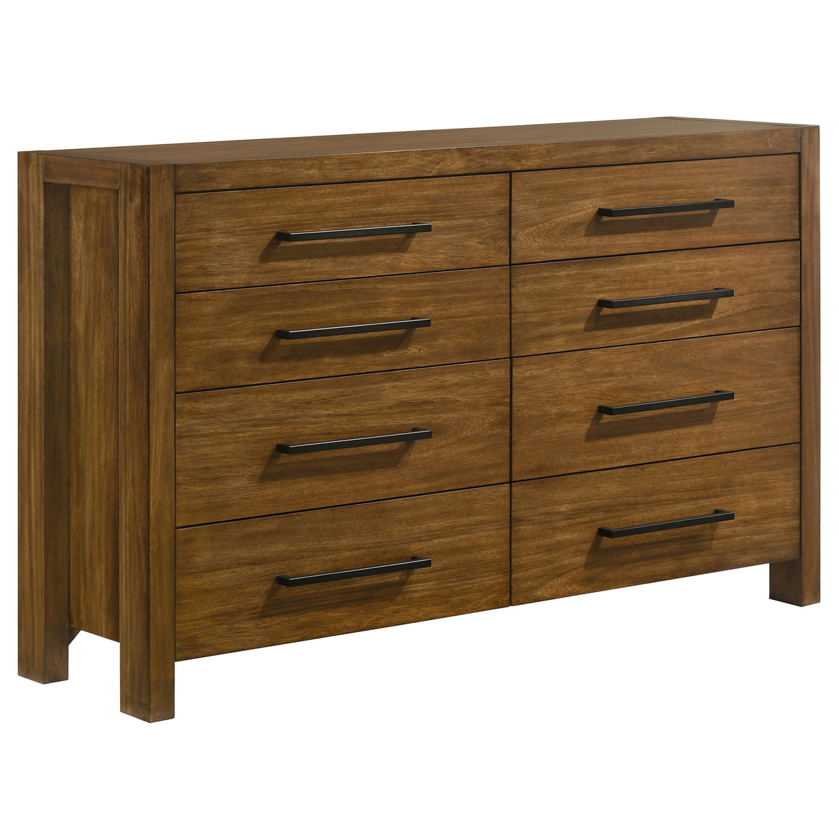 Adderley 8-drawer Bedroom Dresser Warm Brown - Without Mirror