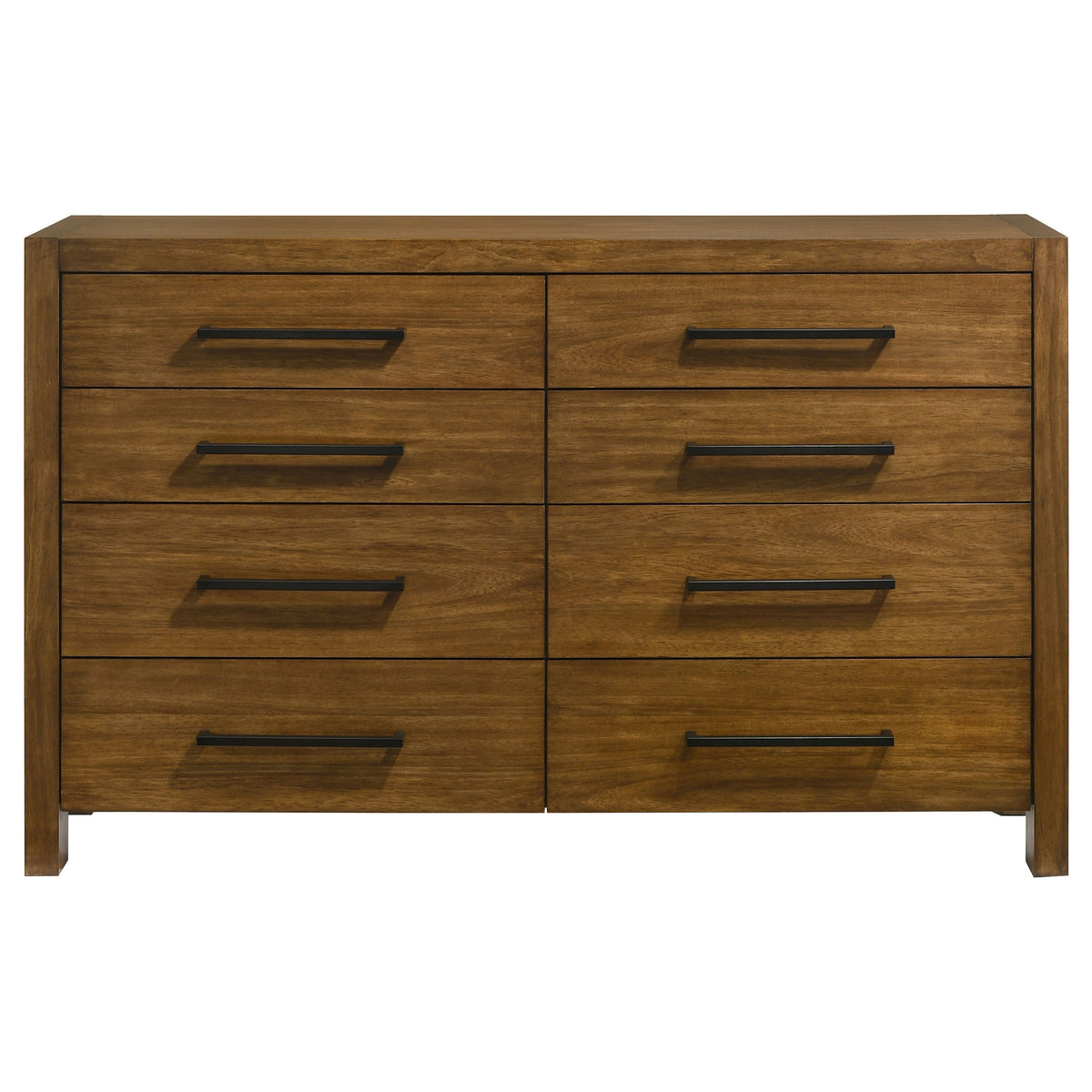 Adderley 8-drawer Bedroom Dresser Warm Brown - Without Mirror
