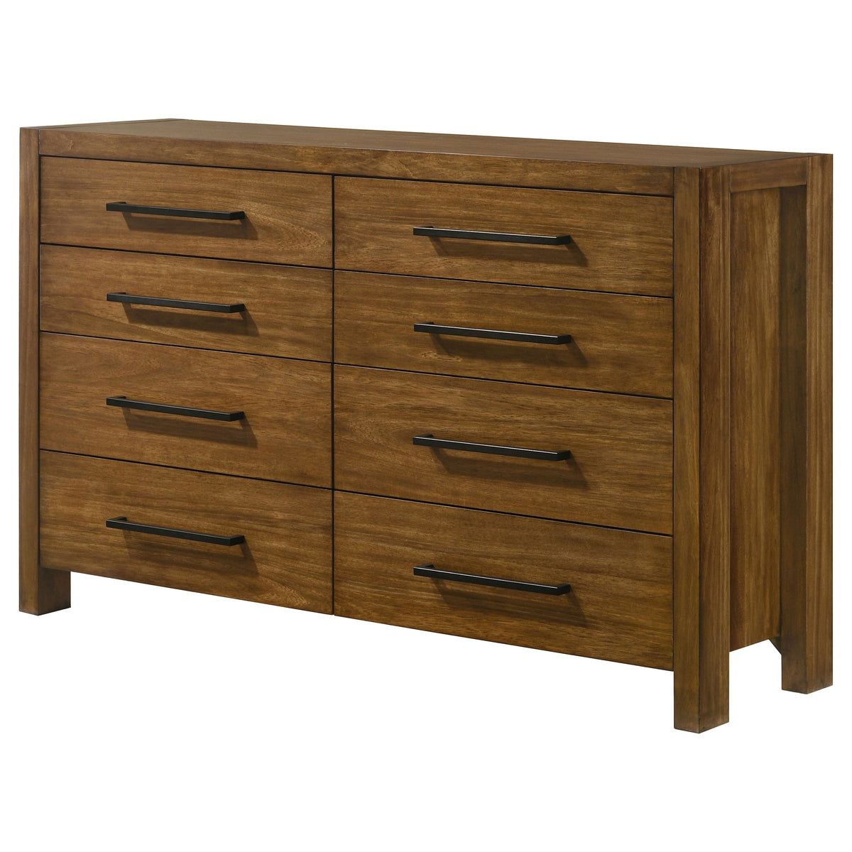 Adderley 8-drawer Bedroom Dresser Warm Brown - Without Mirror