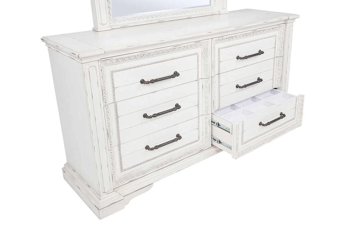 McKinney 5-piece Bedroom Set Vintage White - Eastern King