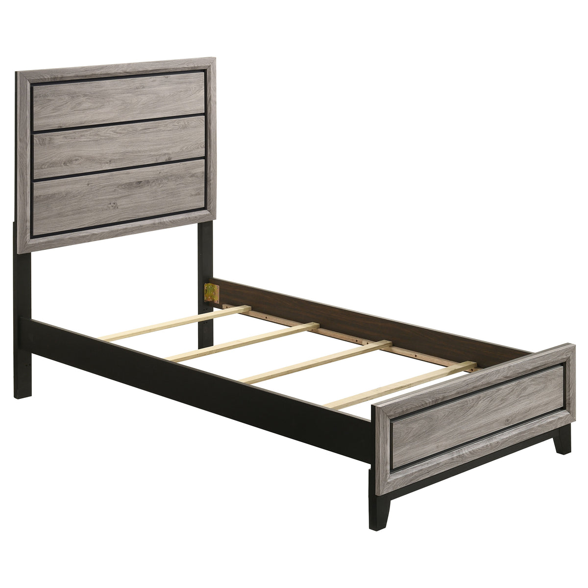 Valen Five-piece Bedroom Set Light Taupe - Twin