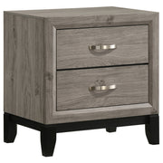 Valen 2-drawer Nightstand Bedside Table Light Taupe