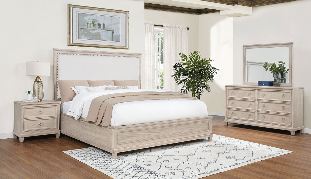 Pembroke 4-piece Bedroom Set Washed Oak - Queen