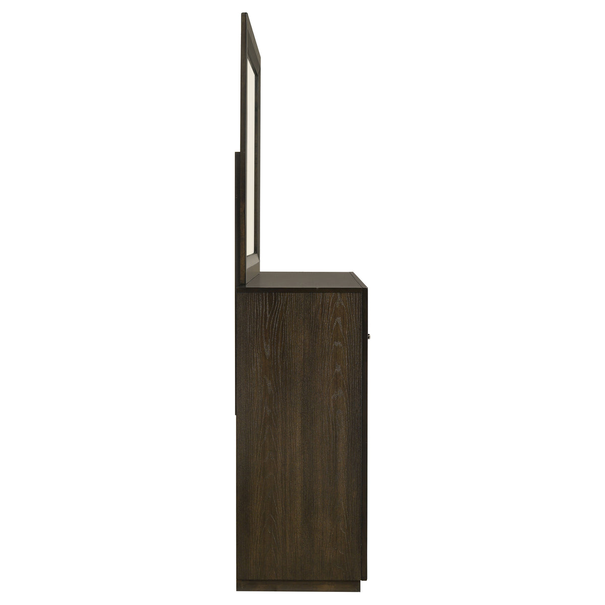 Atlas 7-drawer Bedroom Dresser Dark Oak - With Mirror