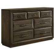 Atlas 7-drawer Bedroom Dresser Dark Oak - Without Mirror