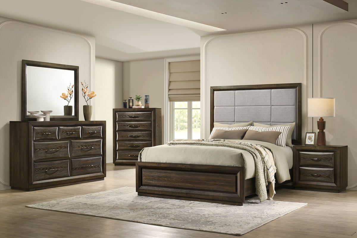 Atlas 7-drawer Bedroom Dresser Dark Oak - Without Mirror