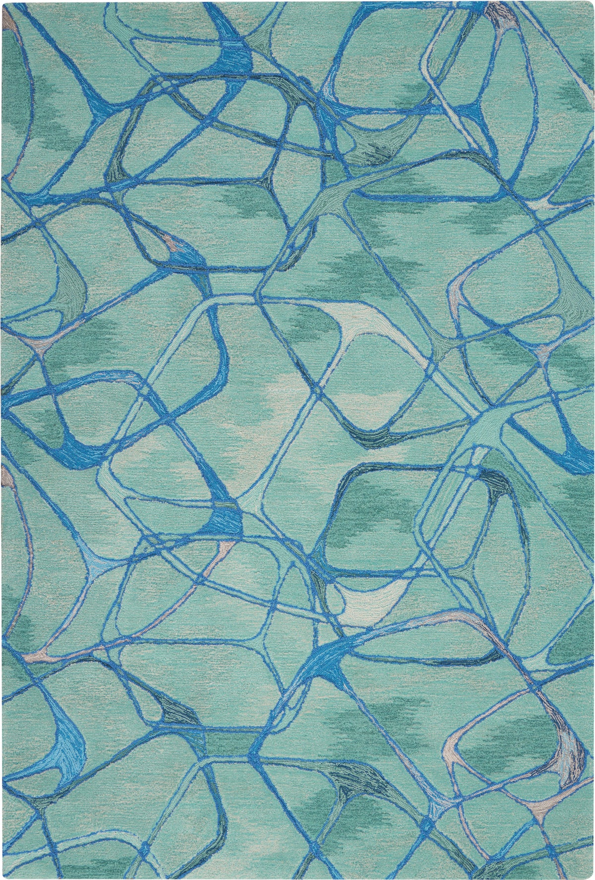 Symmetry SMM05 Aqua Blue Rug - Rectangle