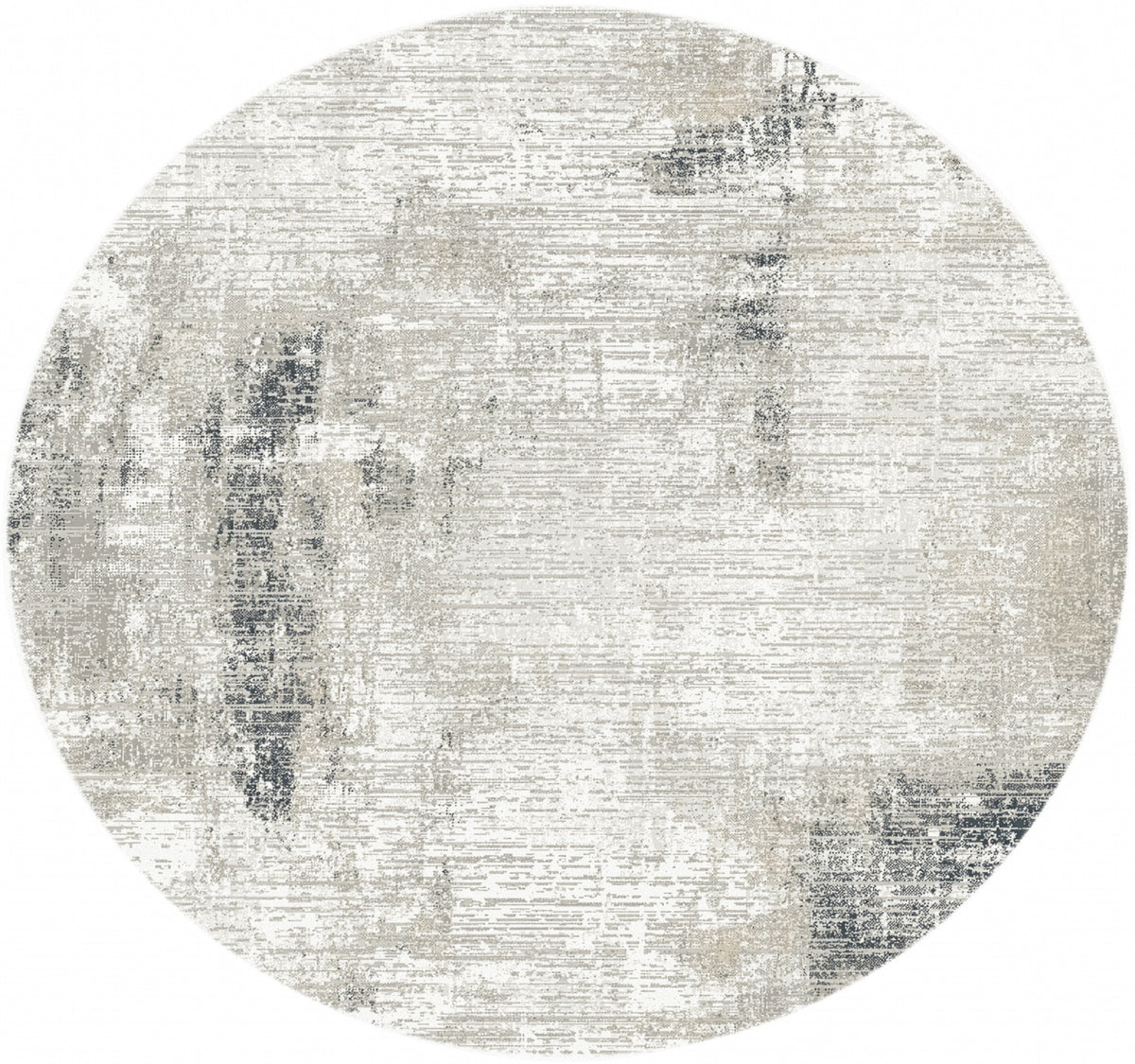 Dekor DEK07 Grey Charcoal Rug - Round