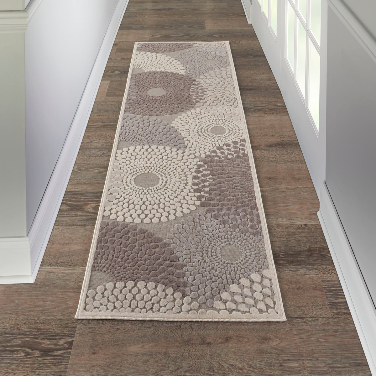 Graphic Illusions GIL04 Grey Rug - room scene