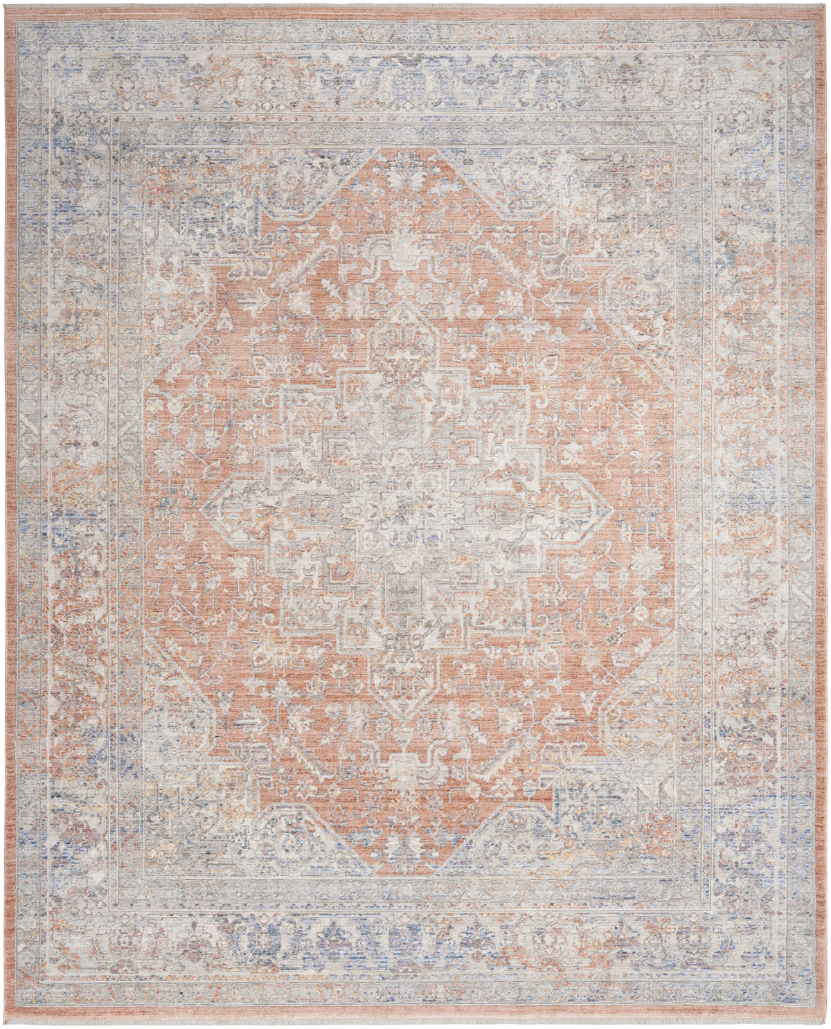 Elegant Heirlooms ELH01 Blue Multicolor Rug - Rectangle