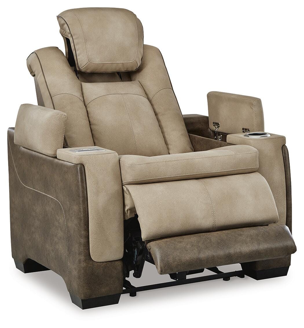Next-Gen Durapella PWR Recliner/ADJ Headrest Faux Leather