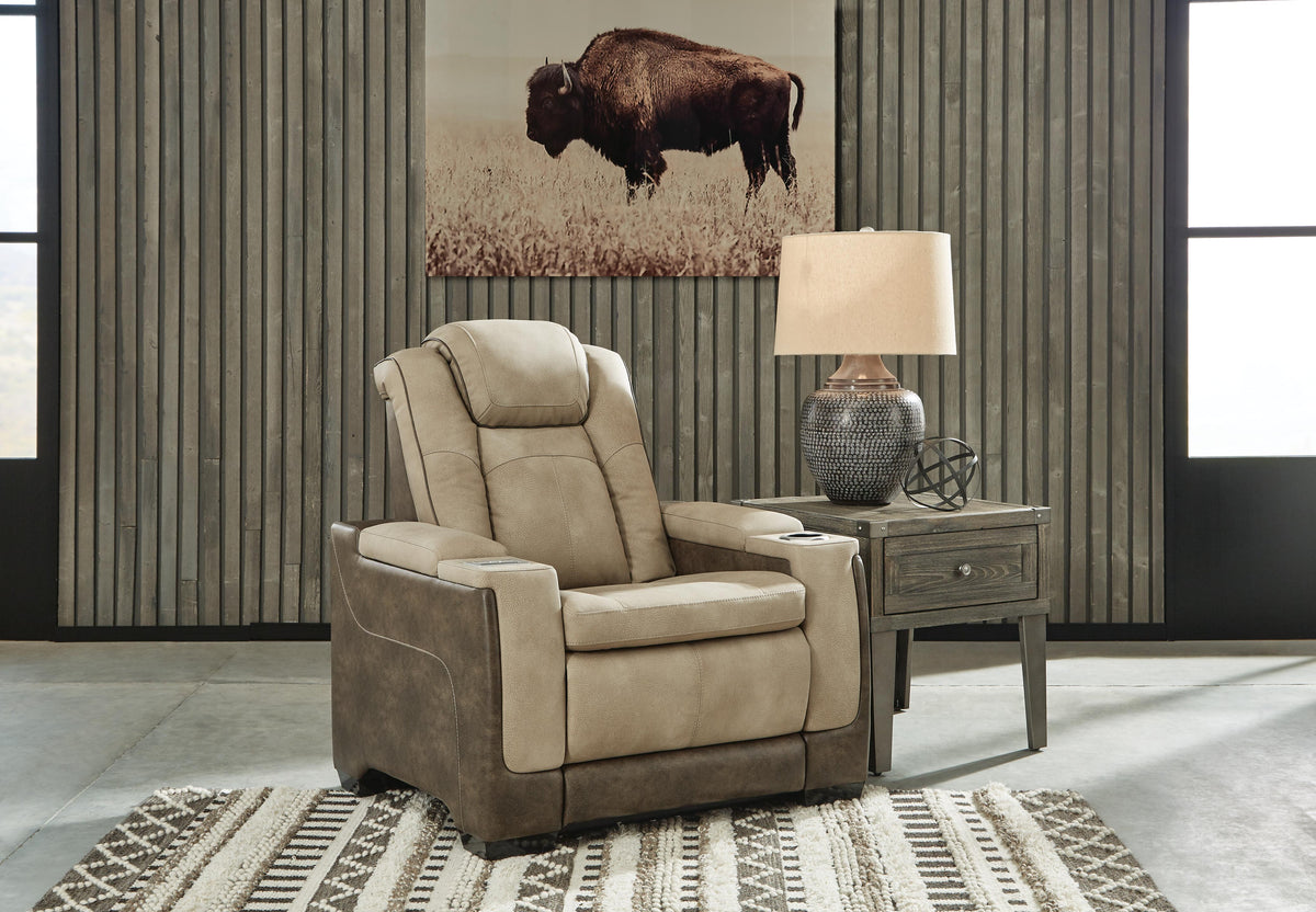 Next-Gen Durapella PWR Recliner/ADJ Headrest Faux Leather
